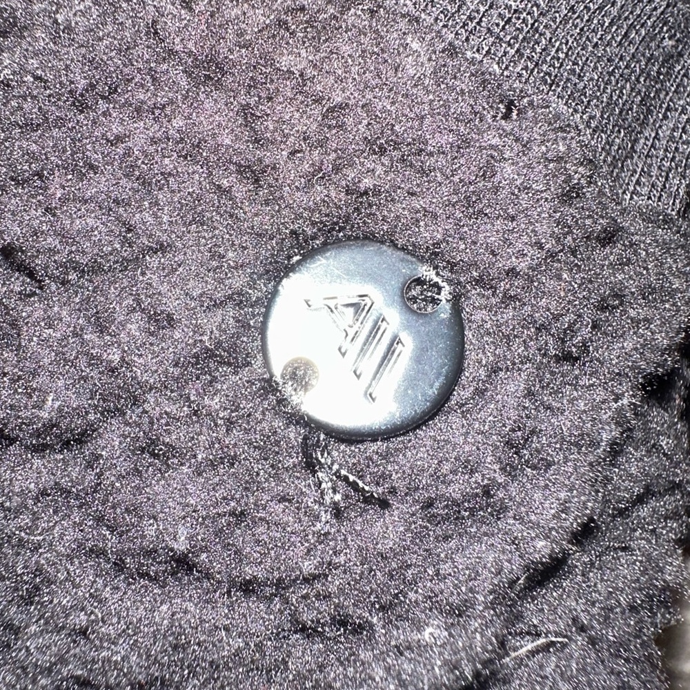 Andrew Marc Black Full Zip Sherpa Jacket W/Hood - Picture 4 of 5